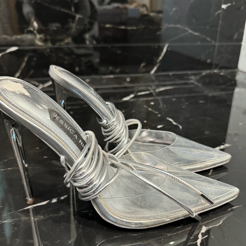 JESSICA RICH SHOES Jessica Rich Silver Stilettò Tie Sandal jessica rich